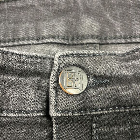 Ksubi Jeans Mens 34 Black Skinny Stretch Denim Cross Embroidery Australia Urban - Picture 3 of 11